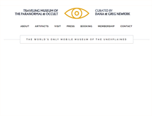 Tablet Screenshot of paramuseum.com